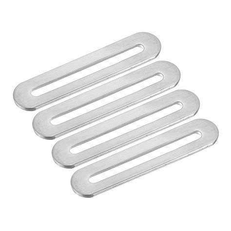 metal brackets flat slotted.